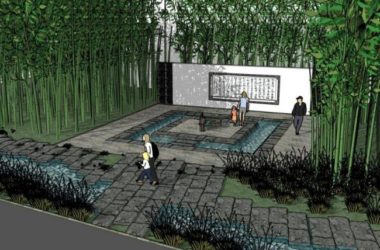 Sketchup景观模型|小型景观，新中式风格-BIM建筑网