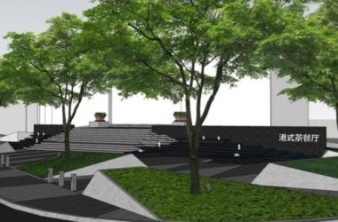 Sketchup景观模型|广场景观，现代风格-BIM建筑网