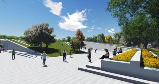 Sketchup景观模型|公园景观，现代风格