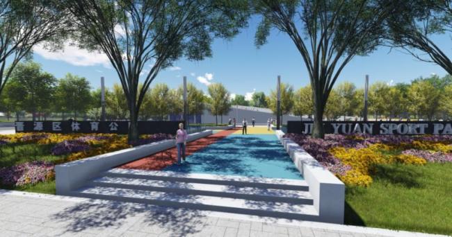 Sketchup景观模型|公园景观，现代风格