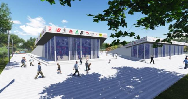 Sketchup景观模型|公园景观，现代风格