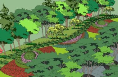 Sketchup景观模型|广场景观，现代风格-BIM建筑网