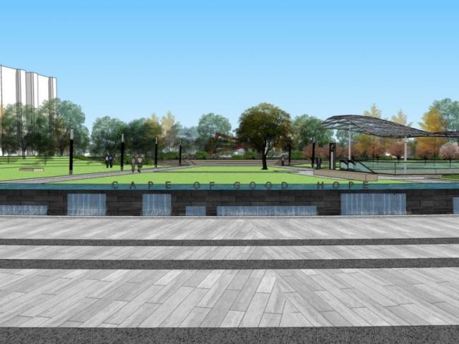 Sketchup景观模型|街道景观，街头景观，现代风格