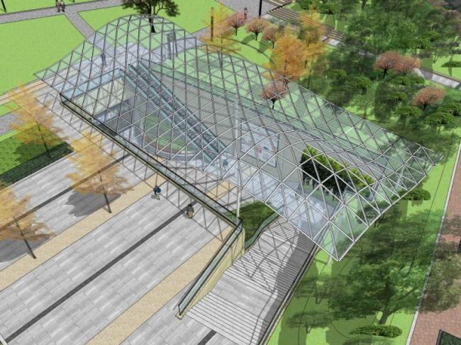 Sketchup景观模型|街道景观，街头景观，现代风格