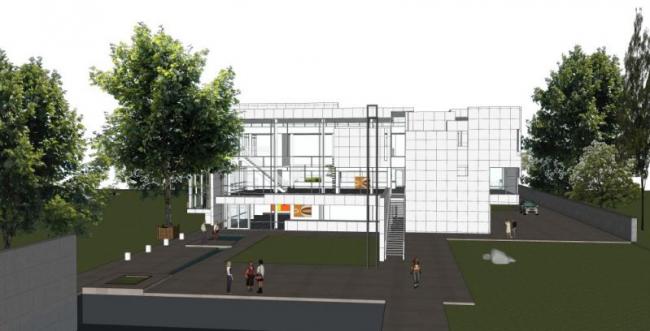 Sketchup景观模型|别墅景观，庭院景观，现代风格