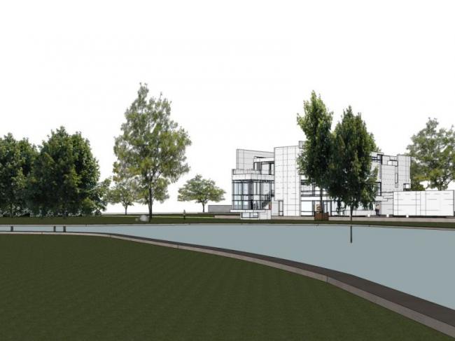 Sketchup景观模型|别墅景观，庭院景观，现代风格