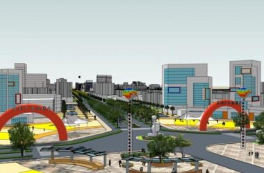 Sketchup景观模型|城市大道景观，道路景观，街头景观，现代风格-BIM建筑网