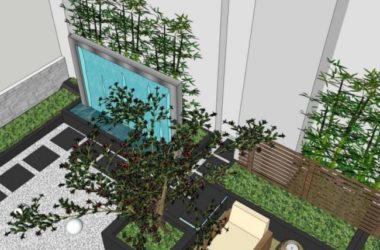 Sketchup景观模型|屋顶花园景观，现代风格-BIM建筑网