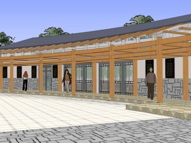 Sketchup景观模型|公共景观，现代风格