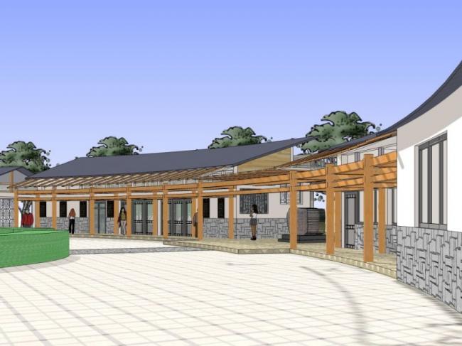 Sketchup景观模型|公共景观，现代风格