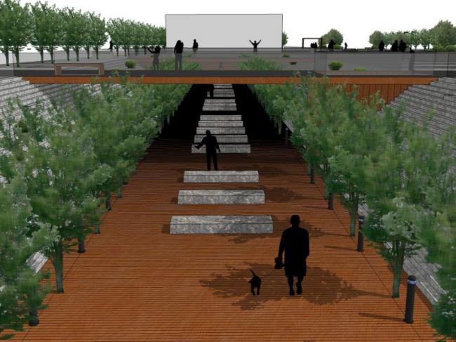 Sketchup景观模型|滨水景观，现代风格