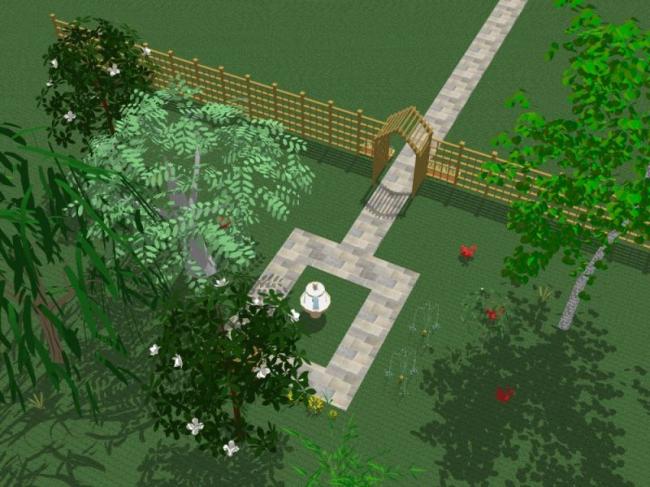 Sketchup景观模型|公园景观，现代风格