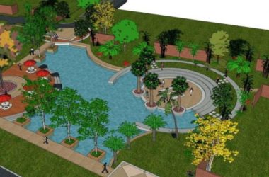 Sketchup景观模型|小区景观，现代风格-BIM建筑网