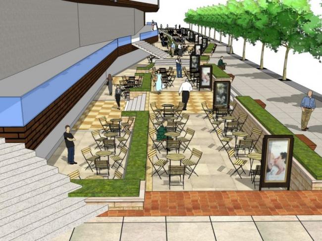 Sketchup景观模型|商业景观，广场景观，现代风格