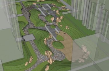 Sketchup景观模型|小区景观，住宅景观，现代风格-BIM建筑网