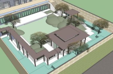 Sketchup景观模型|庭院景观，现代风格-BIM建筑网