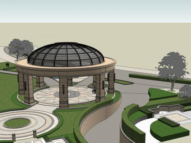 Sketchup景观模型|亭子景观，欧式风格，古典风格