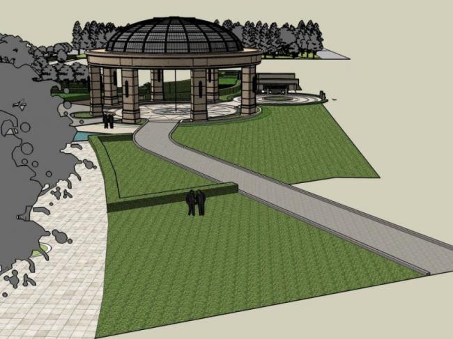 Sketchup景观模型|亭子景观，欧式风格，古典风格