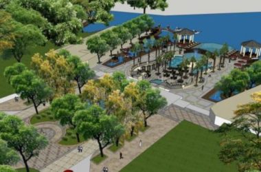 Sketchup景观模型|滨河景观，古典风格-BIM建筑网