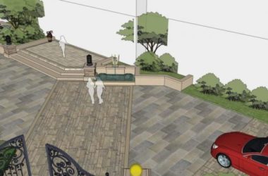 Sketchup景观模型|文化园景观，公园景观，古典风格-BIM建筑网