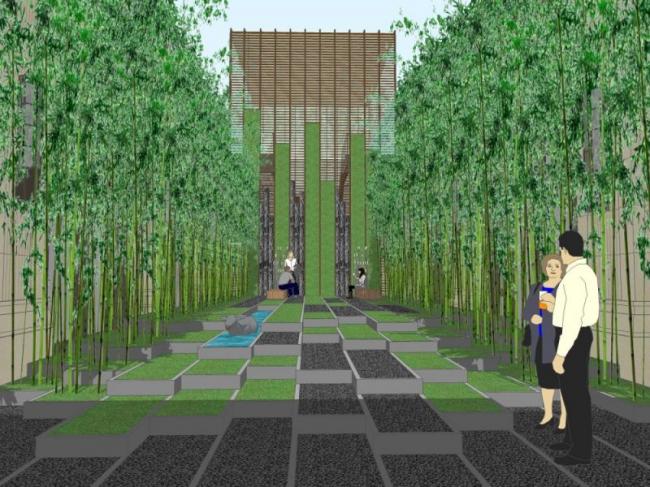 Sketchup景观模型|滨水景观，现代风格