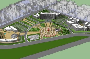 Sketchup景观模型|广场景观，现代风格-BIM建筑网