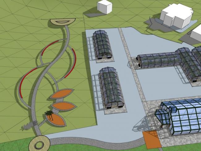 Sketchup景观模型|矿坑景观，现代风格