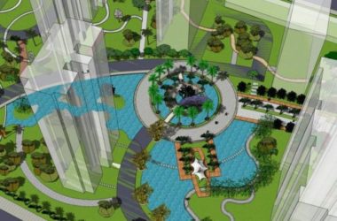 Sketchup景观模型|小区景观，住宅景观，现代风格-BIM建筑网