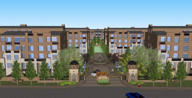 Sketchup景观模型|小区景观，住宅景观，古典风格