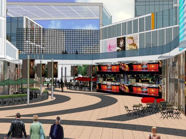 Sketchup景观模型|商业景观，现代风格