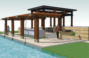 Sketchup景观模型|廊架景观，现代风格-BIM建筑网