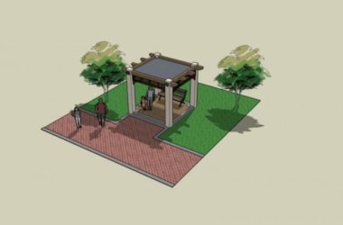 Sketchup景观模型|亭子景观，中式风格-BIM建筑网