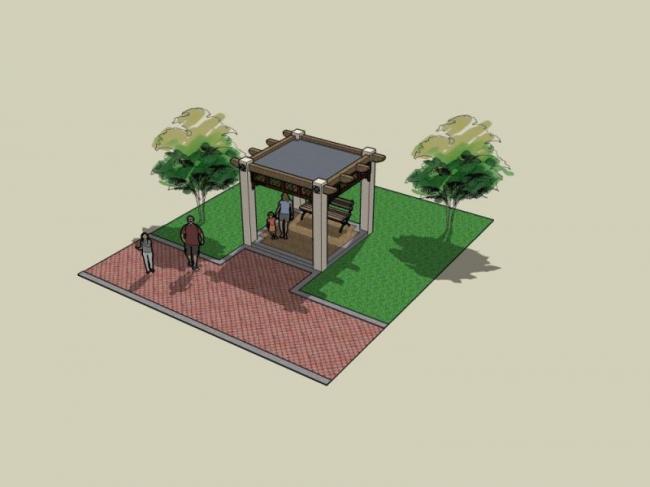 Sketchup景观模型|亭子景观，中式风格