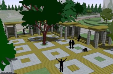 Sketchup景观模型|小区景观，住宅景观，现代风格-BIM建筑网