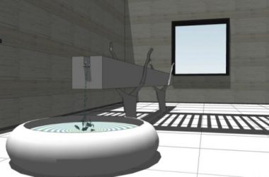 Sketchup景观模型|别墅景观，庭院景观，现代风格-BIM建筑网