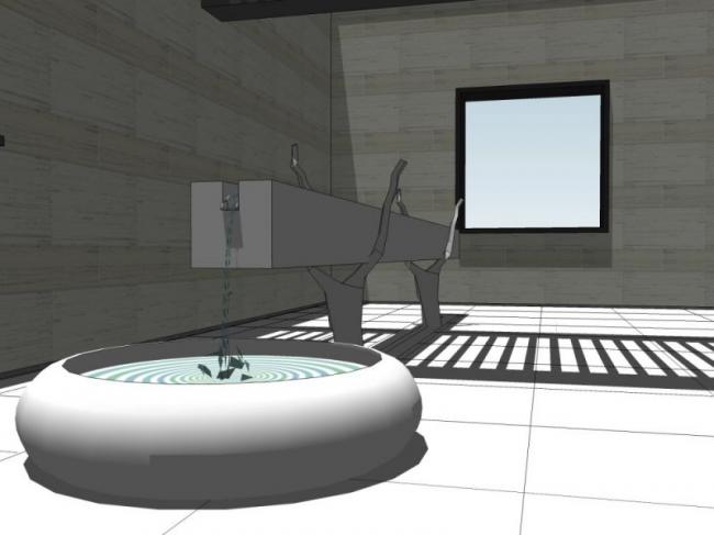 Sketchup景观模型|别墅景观，庭院景观，现代风格