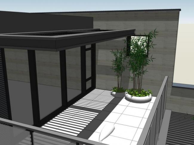 Sketchup景观模型|别墅景观，庭院景观，现代风格