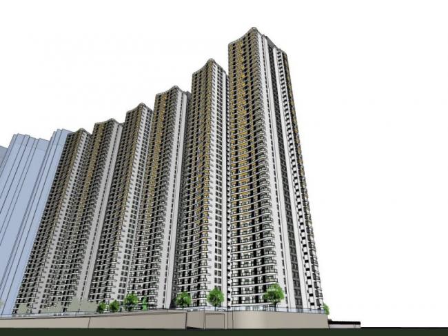 Sketchup住宅模型|超高层住宅，现代风格