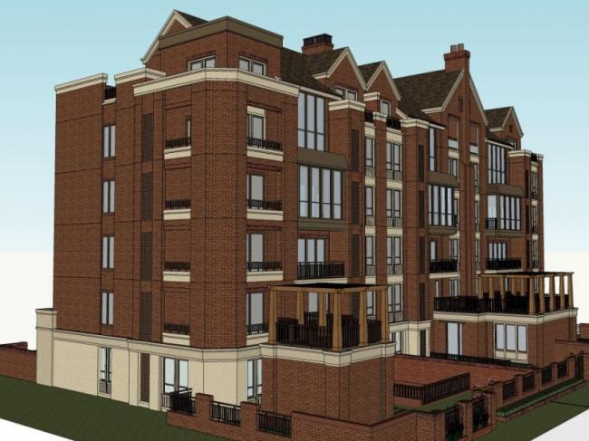 Sketchup住宅模型|多层花园洋房，古典风格