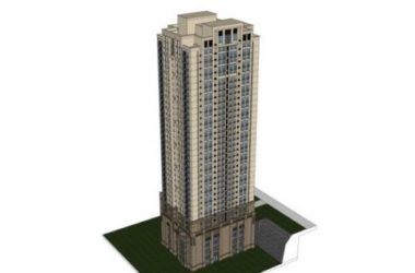 Sketchup办公模型|超高层办公楼，现代风格-BIM建筑网