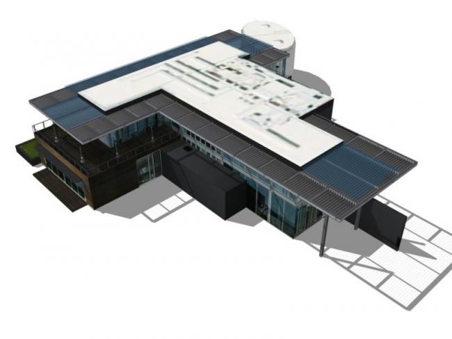 Sketchup商业模型|低层会所，现代风格