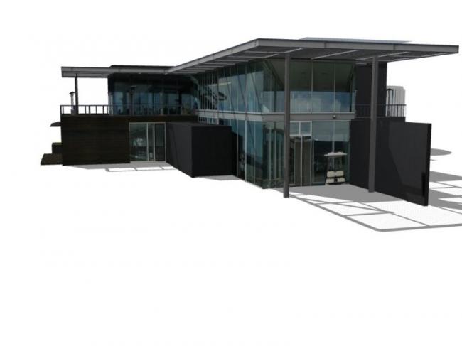 Sketchup商业模型|低层会所，现代风格