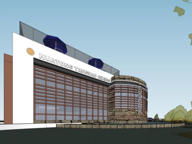 Sketchup住宅模型|多层会所，东南亚风格