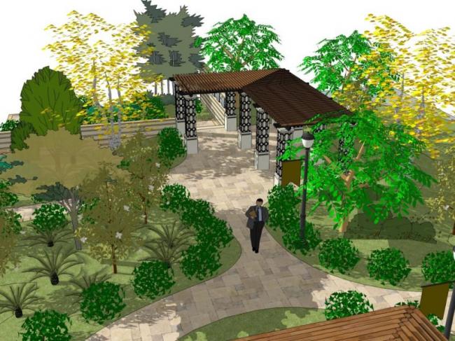 Sketchup景观模型|亭子景观，欧式风格