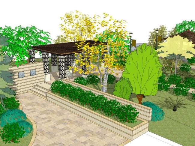 Sketchup景观模型|亭子景观，欧式风格