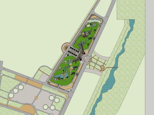 Sketchup景观模型|小区景观，住宅景观，古典风格