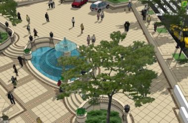 Sketchup景观模型|商业景观，古典风格-BIM建筑网