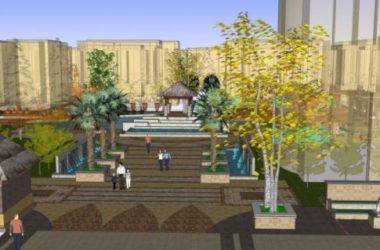 Sketchup景观模型|居住区景观，住宅景观，古典风格-BIM建筑网