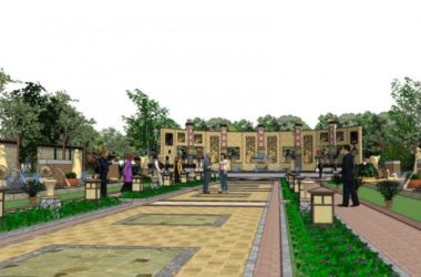 Sketchup景观模型|广场景观，中式风格-BIM建筑网