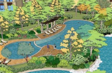 Sketchup景观模型|小区景观，住宅景观，古典风格-BIM建筑网